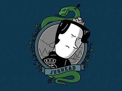 Jughead character design fanart illustration riverdale vector