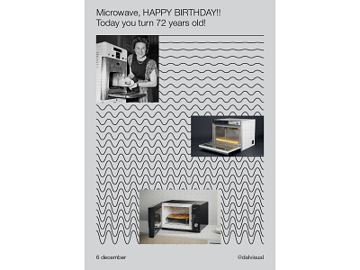 Everyholiday - 6.12 | Microwave birthday everydaydesign microwave poster typography