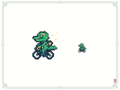 Croco Biker 16bit 8bit biker character design crocodile cycling gamedev pixel animation pixel art sprite