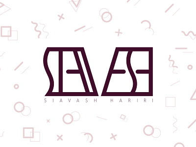 Personal Logo, Siavash Hariri icon illustration logo typography