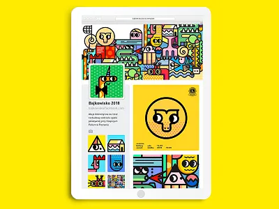 Web design | Bajkowisko art books children concept layout mobile mood web