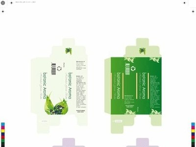 Botanic Box design illustration logo typography vector