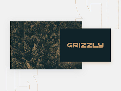 Grizzly. black design grizzly retro type typography