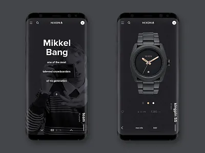 NIXON web site / Mobile fashion grid mobile project shop steel surf ui ux watches