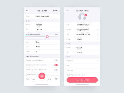 Daily UI Design Challenge #007 — Settings adobe xd app app design daily ui dailyui 007 design pet app settings ui ux