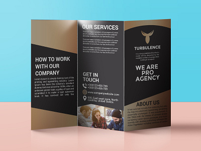 Trifold Brochure 3 fold a4 advertisement advertising agency brochure business clean company consultant corporate design financial handout marketing modern multi multipurpose pamphlet photoshop