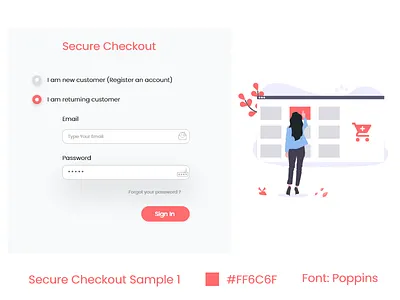 Check out Screen check out screen email login screen password ui ux web application web ui