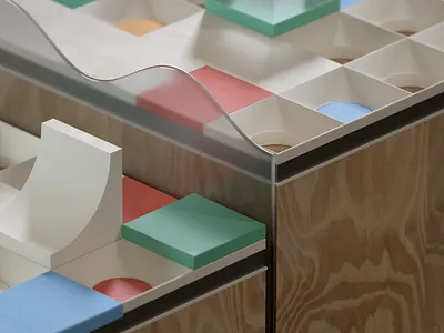 Colorblock~ abstract c4d cinema 4d color design wood