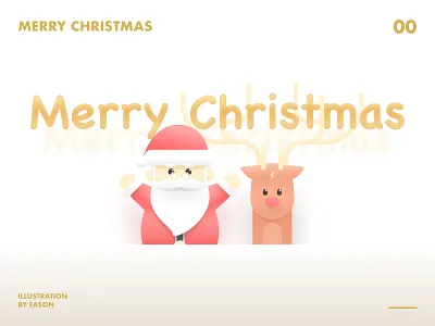 Merry Christmas christmas cute deer merrychristmas santa claus