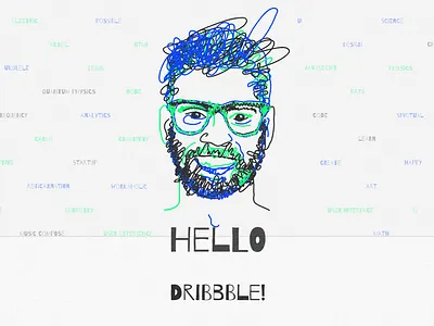 Self-portrait animation javascript script self portrait vector