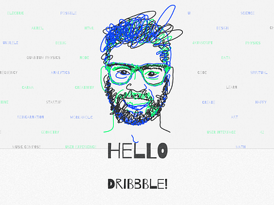 Self-portrait animation javascript script self portrait vector