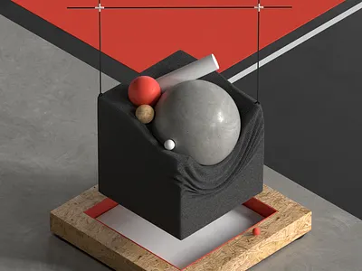 slump~ 3d abstract c4d color design geometric render