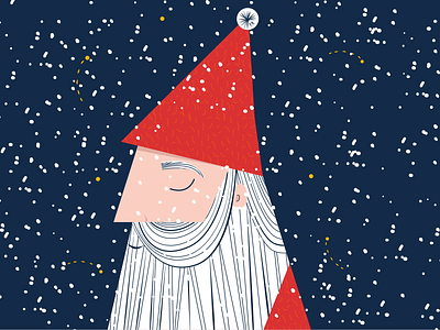 santa claus christmas card illustration santa santa claus snow xmas xmas card