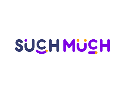 SuchMuch logo branding color design identity illustration logo smile vector