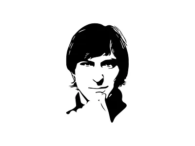 Steve apple illustrator portrait stevejobs svg trace vector