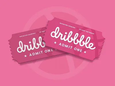 TWO INVITES UP FOR GRABS! admit admit one clean design designers dribbble dribbble app dribbble best shot flat invitation invite minimal new portfolio profile shot ticket welcome welcome shot work