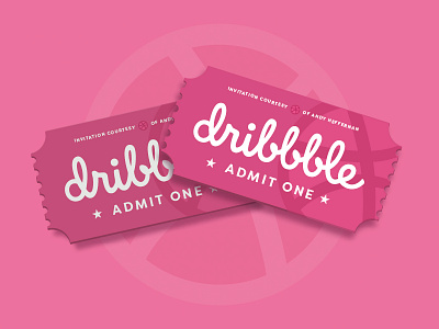 TWO INVITES UP FOR GRABS! admit admit one clean design designers dribbble dribbble app dribbble best shot flat invitation invite minimal new portfolio profile shot ticket welcome welcome shot work