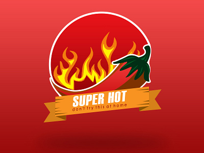 SUPER HOT LOGO branding bussines design food food and drink food logo logo