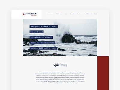 Confidence Law Office bright clean homepage minimal website