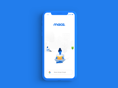 Maca Read App app app concept art blue blue bird book dribbble facebook google read ui ux