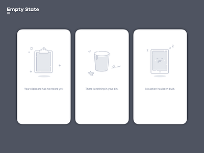 Empty State illustration sketch