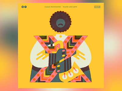 10x18 No. 7 - Kamasi Washington album art album artwork art draw drawing illustration music people portrait type