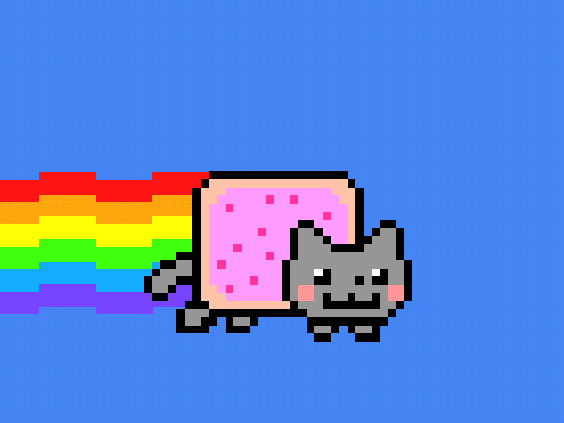 Nyan Cat animation animation 2d character design flat flat design google google search motion design nyan cat nyancat pixel pixel animation pixel art search bar