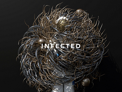 INFECTED. The Virus. abstract art astronaut c4d cinema4d fantasy hologram mp4 ocean octane octane render octanerender scifi space surreal