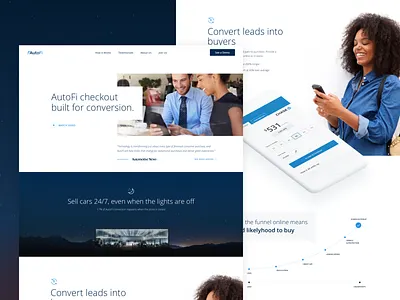Website - AutoFi auto cars dealer dealership finance lease platform sell vehicle
