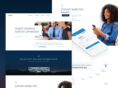 Website - AutoFi auto cars dealer dealership finance lease platform sell vehicle