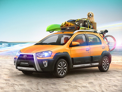photo montage created in 2013 car design curitiba everson mayer montage photo summer toyota