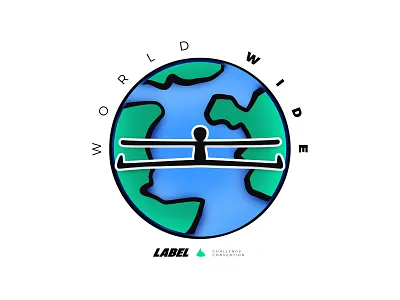 Worldwide adobe adventure design illustration label rep vector