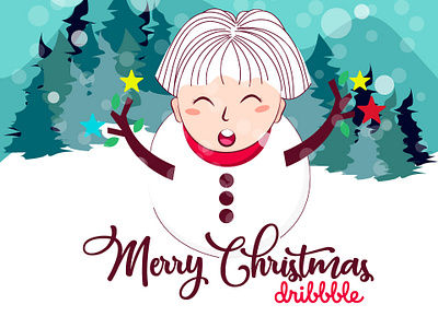 Christmas Snowboy christmas fun illustration snow snowballs