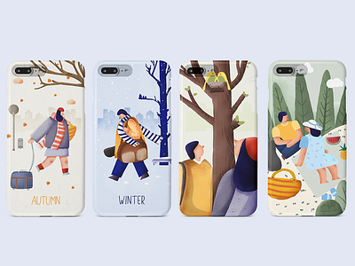 Seasonal illustrations design illustration ui 插图 设计