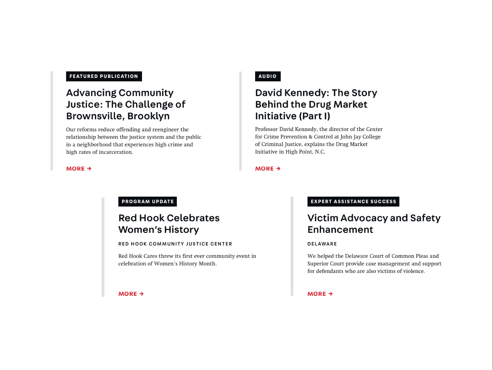 Example of Center For Court Innovation Featured Publications & Updates