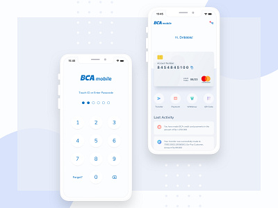 Exploration BCA mobile banking bca clean fintech mobile app payment app ui uiuxdesign ux wallet app