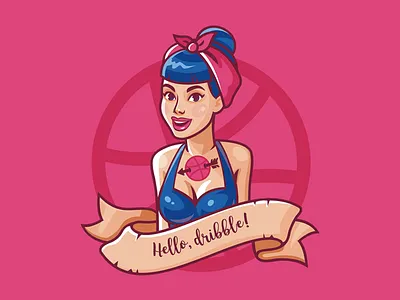 S1 character illustration pin up