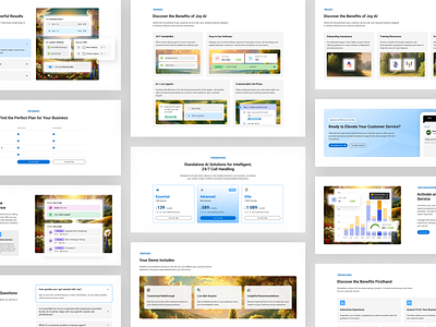 SaaS B2B Website Sections ai app b2b benefits c2a cta design desktop faq features flat modern page preview pricing saas ui ux web website