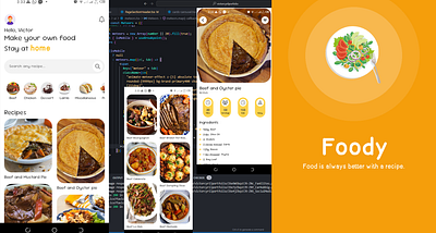 Foody branding graphic design ui