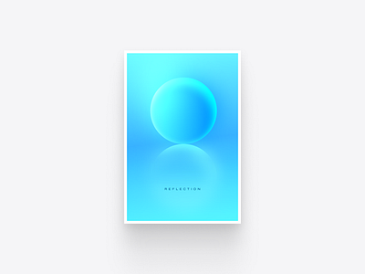 Reflection branding graphic design poster