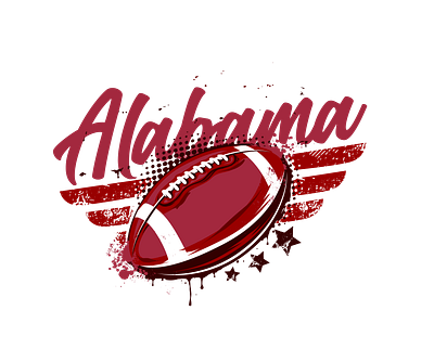 Logo Design for Alabama Crimson illustration logo