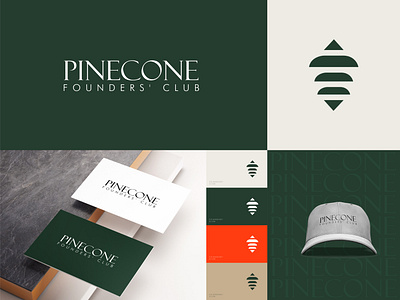 Pincone Founders' Club Branding branding flat founders club modern