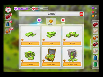 UI/UX bank game icon ui uidesign ux