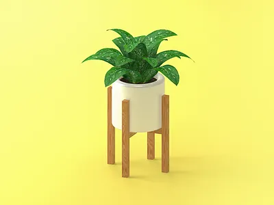Plant Stand 3d c4d model