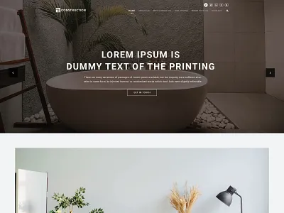 Construction - free landing page building design construction company construction website free landing page concept landing page design