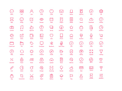 Linear icon ui ux 设计