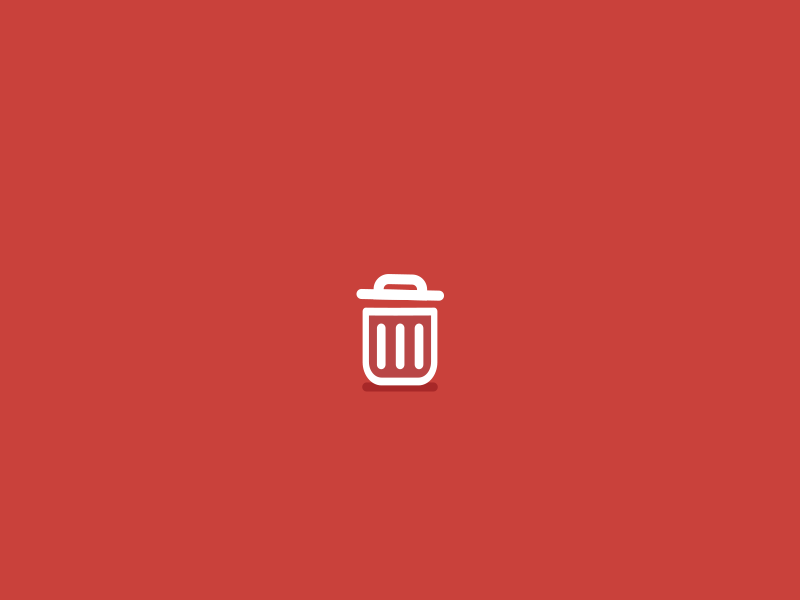 Trash Can animation design