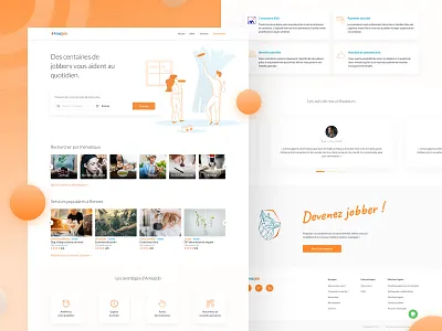 AJ - Landing Page design graphic design landing design landing page ui ui ux design uidesign webdesign