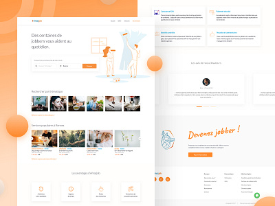 AJ - Landing Page design graphic design landing design landing page ui ui ux design uidesign webdesign