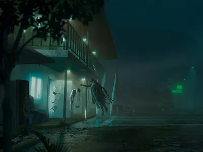 Kidnap blender illustration matte photoshop wacom